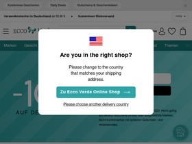 'ecco-verde.de' screenshot