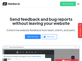 'marker.io' screenshot