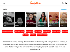 'funkylife.in' screenshot