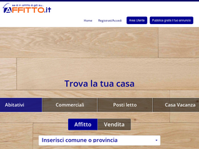 'affitto.it' screenshot