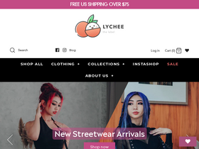 'lycheethelabel.com' screenshot