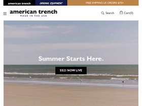 'americantrench.com' screenshot