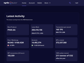 'waxblock.io' screenshot