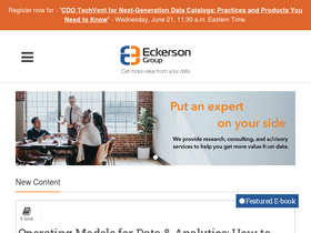 'eckerson.com' screenshot