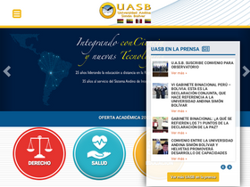 'uasb.edu.bo' screenshot
