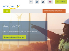 'atmosfair.de' screenshot