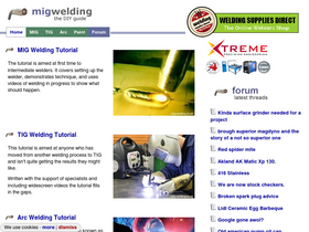 'mig-welding.co.uk' screenshot