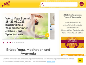 'yoga-vidya.de' screenshot