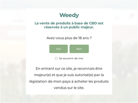'weedy.fr' screenshot