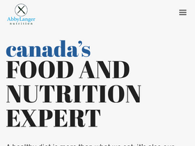 'abbylangernutrition.com' screenshot