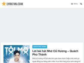 'lyricvn.com' screenshot