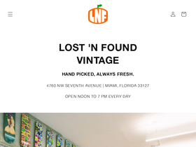 lnfvintage.com homepage screenshot
