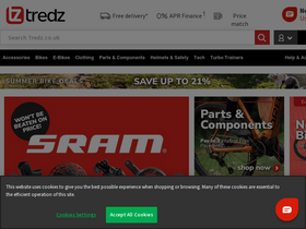 'tredz.co.uk' screenshot