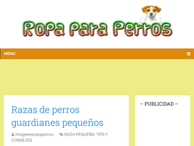 'imagenesderopaparaperros.com' screenshot