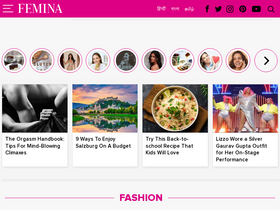 'femina.in' screenshot
