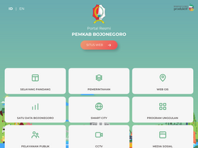 'bojonegorokab.go.id' screenshot
