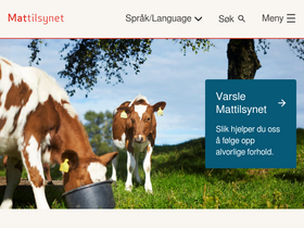 'mattilsynet.no' screenshot