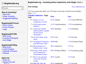 'bogleheads.org' screenshot