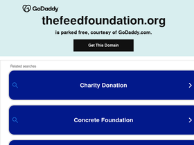 'thefeedfoundation.org' screenshot