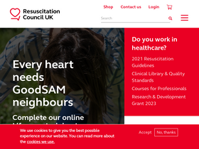 'resus.org.uk' screenshot