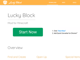 'luckyblockmod.com' screenshot