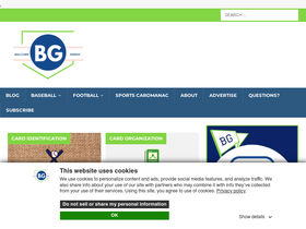 'ballcardgenius.com' screenshot