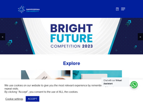 'sampoernauniversity.ac.id' screenshot