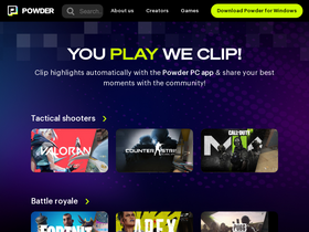 'powder.gg' screenshot