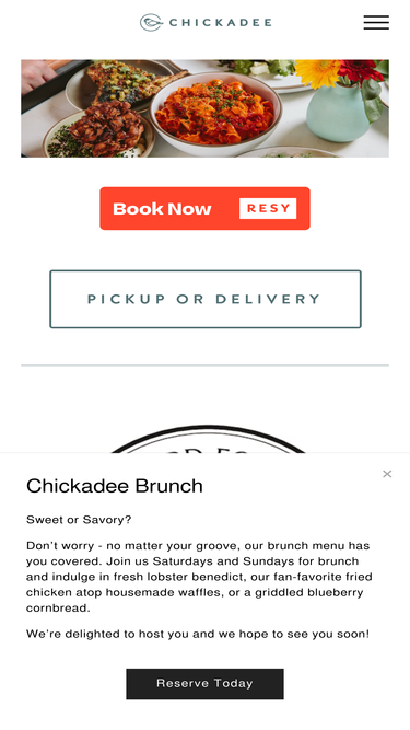 chickadeerestaurant.com