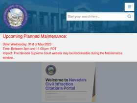 'nvcourts.gov' screenshot