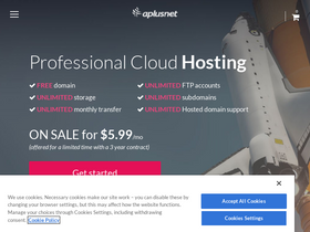 'aplus.net' screenshot