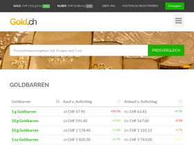 'gold.ch' screenshot