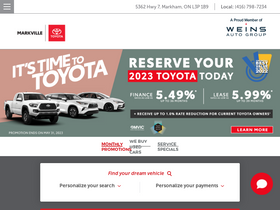 'markville.com' screenshot