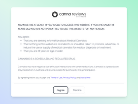 'cannareviewsau.co' screenshot