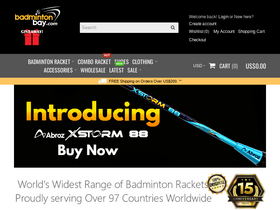 'badmintonbay.com' screenshot
