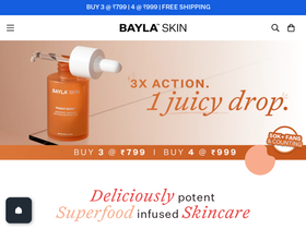 Bayla Skin website screenshot
