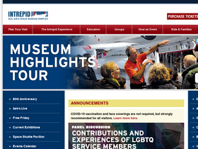 'intrepidmuseum.org' screenshot
