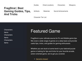 'fragstrat.com' screenshot