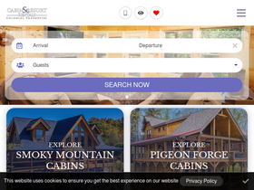 'smokymtndreams.com' screenshot