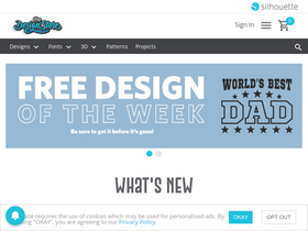 'silhouettedesignstore.com' screenshot