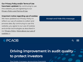 'pcaobus.org' screenshot