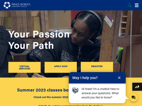 'pgcc.edu' screenshot