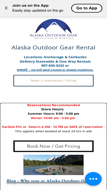 alaskaoutdoorgearrental.com
