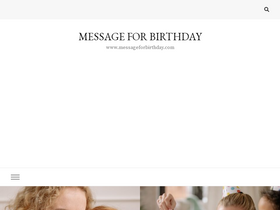 'messageforbirthday.com' screenshot