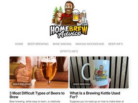'homebrewadvice.com' screenshot