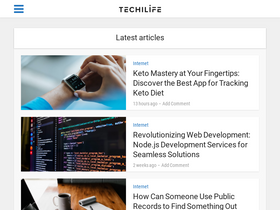 'techilife.com' screenshot