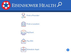 'eisenhowerhealth.org' screenshot