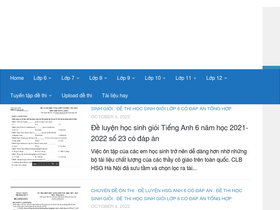 'dehocsinhgioi.com' screenshot