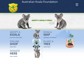 'savethekoala.com' screenshot