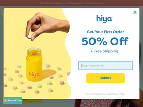 'hiyahealth.com' screenshot